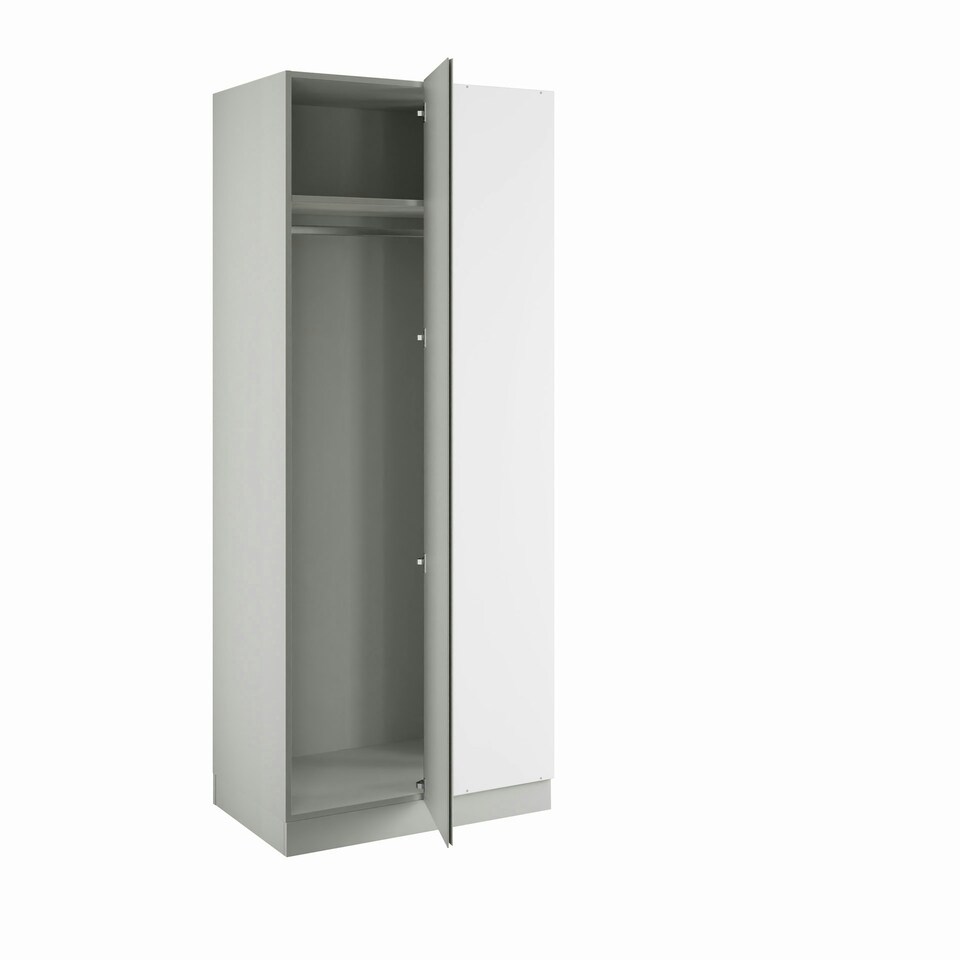 image 1 of J-Pull Handleless Light Grey Blind Corner Wardrobe Grey