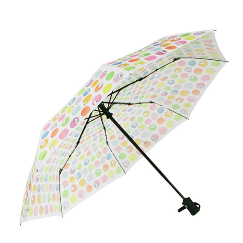 image 1 of Laura Wall Folding Umbrella Automatic Telescopic Dots Multi