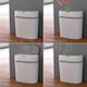 image 2 of Dihl 12 Litre Modern Slimline Automatic Motion Sensor Waste Bin, Compact Narrow, White, with Waterproof Lid, Specially Designed for Bathrooms and Kitchens