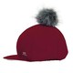 image 1 of Hy Sport Active Pom Pom Hat Silk - Vivid Merlot - One Size | Red | One Size