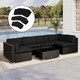 image 2 of Outsunny Garden Rattan Sofa Set Polyester Cover Replacement No Cushion 