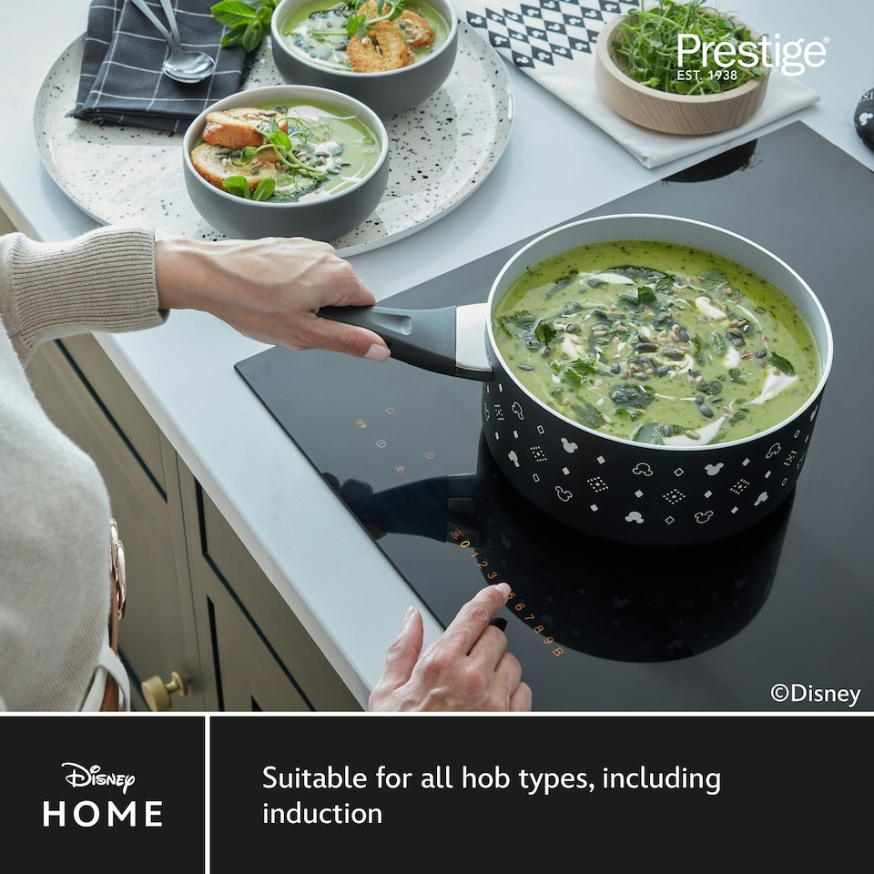 image 1 of Prestige Disney Monochrome Mickey Mouse Cookware Set - 5 Pieces