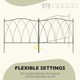 image 5 of Outsunny 5PCs Decorative Garden Fencing Metal Border Edging