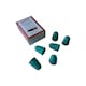 image 3 of Pack of 72 Green No.0 Rubber Thimblettes - Small Thimble Finger Cones