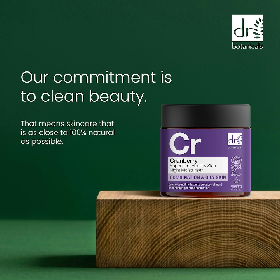 image 1 of Dr Botanicals Cranberry Superfood Healthy Skin Night Moisturiser 60ml