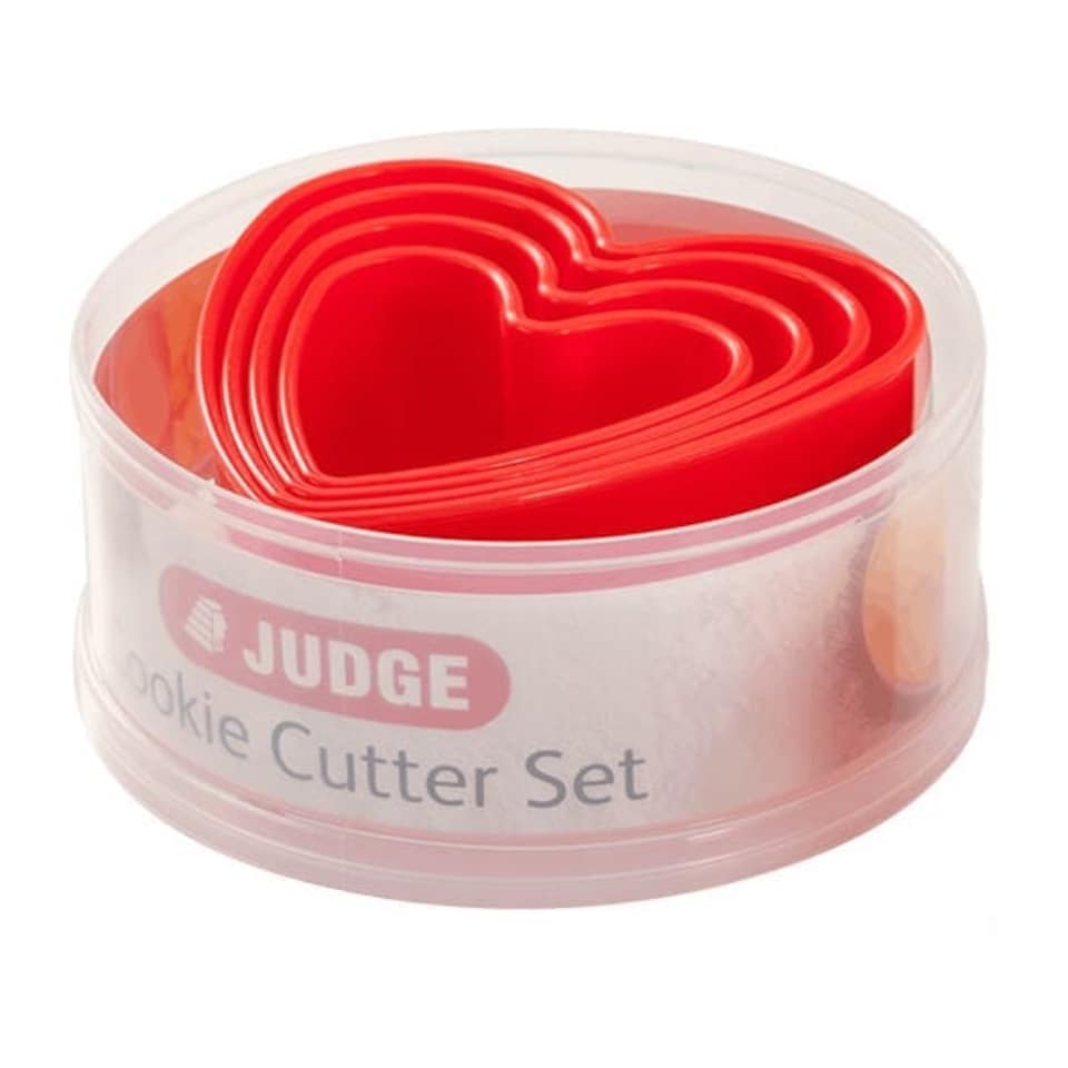 image 1 of Judge Coloured Hearts Cutters (Set Of Five)