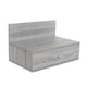image 6 of Pair of Kelly Wall-Mounted Bedside Cabinets with Drawer - Modern Floating Bedside Tables | Grey | Grey Oak Effect | One Size | 2