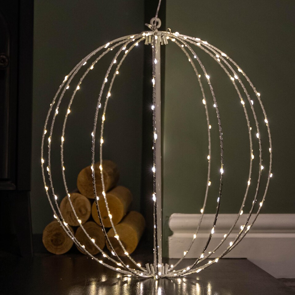 image 1 of 60cm Light up Christmas Gonk with Candy Cane Infinity Decoration with LEDs