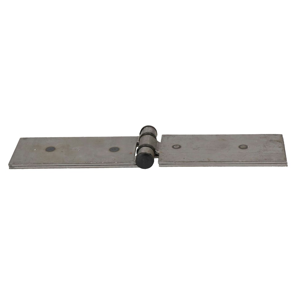 image 1 of 2 Pack Long Weld-on Butt Hinge Heavy Duty with Bushes 240x50mm Industrial Silver