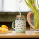image 5 of Asobu Moonshine Mason Jar 475ml with Stainless Steel Insulated Sleeve & Handle Teal