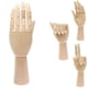image 4 of 2 Assorted Size Small & Large Wooden Hand Artist Drawing Manikin Jointed Mannequin