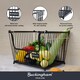 image 4 of Buckingham Multi-Purpose Stackable Storage Organising Basket 30.5 x 26.5 x 22 cm Black
