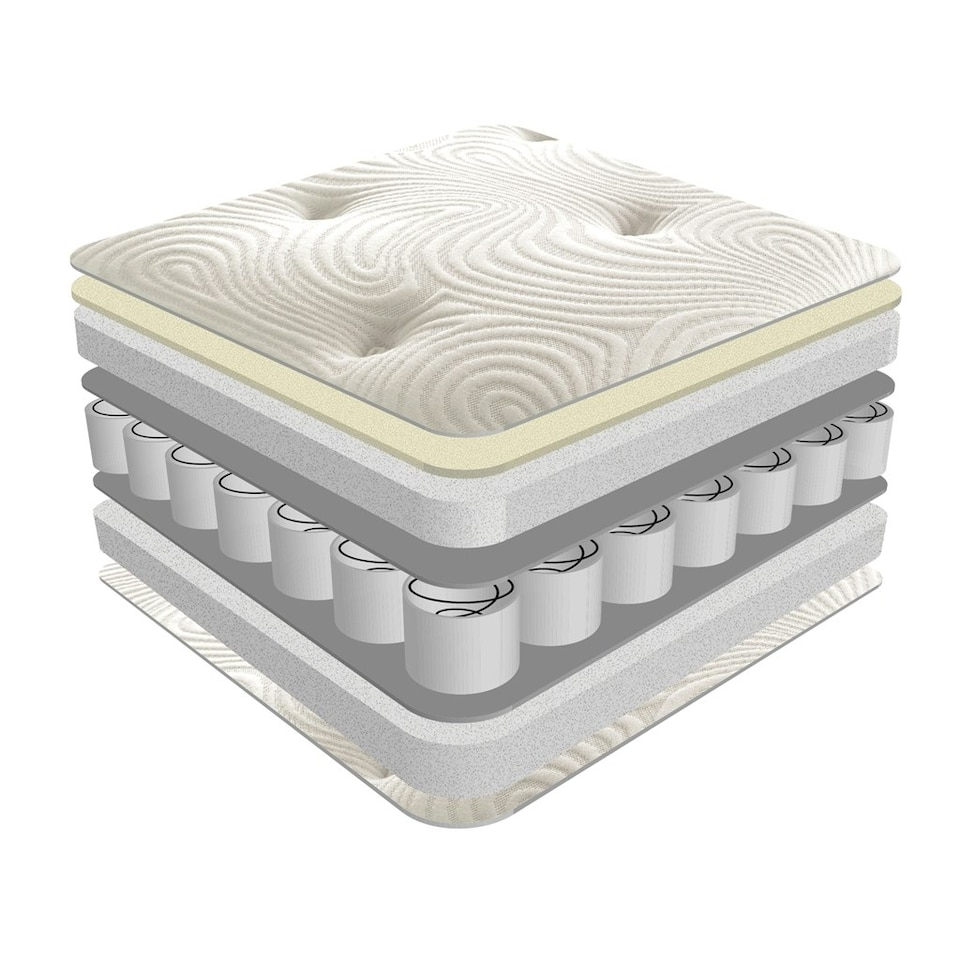 image 1 of 6ft Super King Size Latex Pocket Mattress - (180cm)