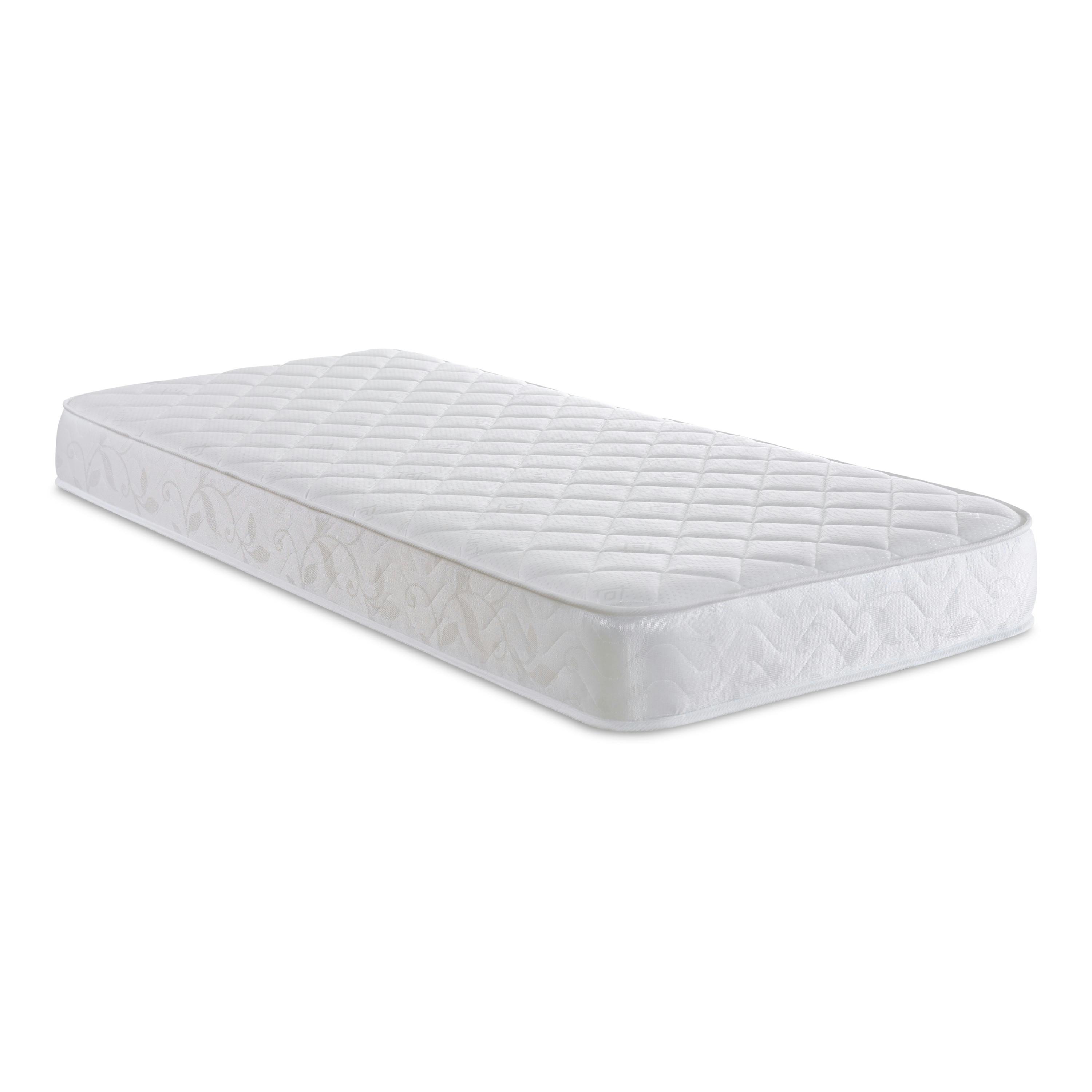 Cooltouch Diamond Hybrid Mattress - 18cm Deep, Plush Feel | White | Single