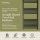 image 2 of Straight Heated Towel Rail Radiator, 906W, 500 x 1600mm, Matt Black | Black | Matt Black