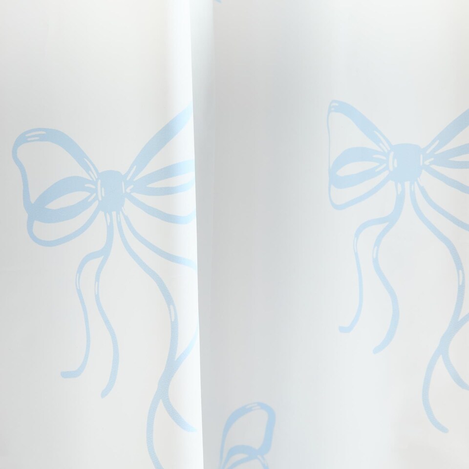image 1 of OHS Bows Mould Proof Shower Curtain with 12 Hooks