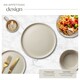 image 3 of Dinnerware Set Una - dinner set, incl. plates, bowls and mugs, for 6 people | Brown | taupe | 1