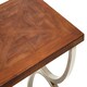 image 4 of Interiors by Premier Rustic Wood Top Side Table, Modern Rectangular Side Table, Wood and Metal End Table, Wooden Side Table