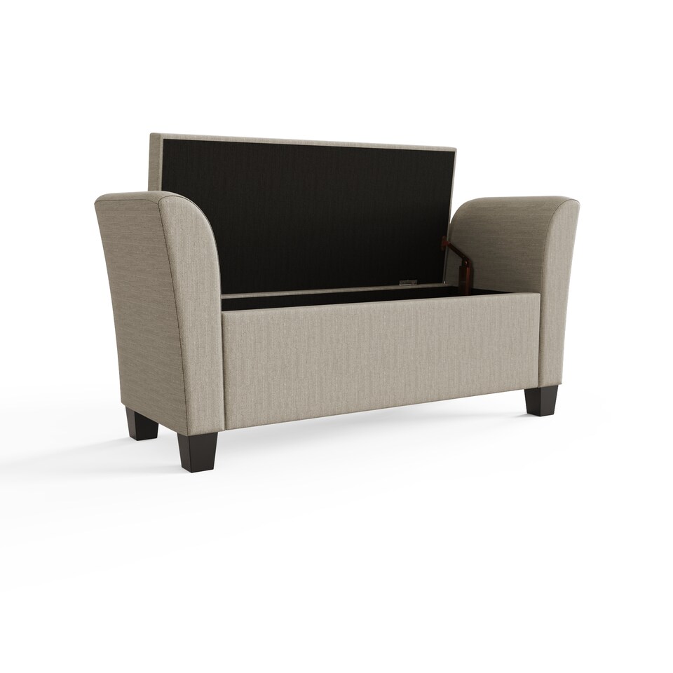 image 1 of Verona Upholstered Window Seat | Cream | Natural