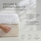 image 4 of Homescapes Advanced Cooling Mattress Topper | White | Small Double | 1