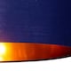 image 5 of First Choice Lighting Set of 2 Tuscan White Ceramic Lamps with Navy Blue & Gold Shade White | Blue