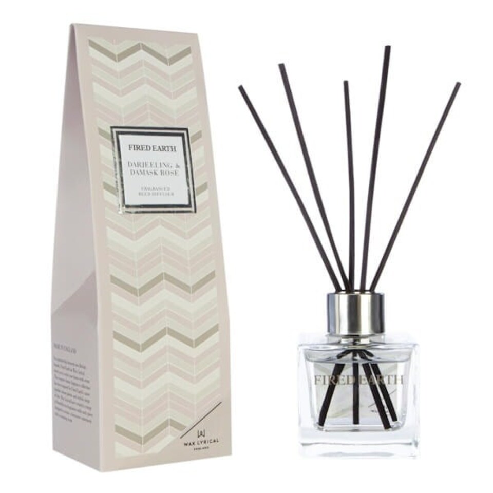 image 1 of Fired Earth by Wax Lyrical Reed Diffuser 100ml Darjeeling & Damask Rose