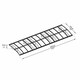 image 2 of Patio Cover Herald Door Awning Canopy 6690 Mist - Polycarbonate - L670.5 x W139 x H33 cm - Grey Grey