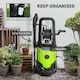image 7 of Outsunny 2200W High Pressure Washer 170 Bar Pressure 420 Lh Flow Portable Electric Power Washer Jet Wash Cleaner with Adjustable Nozzle 6M Hose and Hose Reel for Home Patio Car Driveway