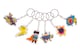 image 1 of Pack of 12 Superhero Design Keychains - Treat or Trick Theme Party Bag Filler