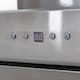 image 3 of SIA AGL91SS 90cm Angled Stainless Steel And Glass Chimney Cooker Hood Kitchen Extractor Fan With LED Lights
