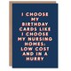 image 1 of Nursing Homes Joke Cheeky Low Cost Hurry For Him Birthday Card