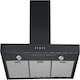 image 3 of Cookology 100cm Black Chimney Cooker Hood - Energy Rating A++