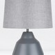 image 6 of First Choice Lighting Pair of Grey 39cm Touch Lamps with Grey Shades Grey | Grey