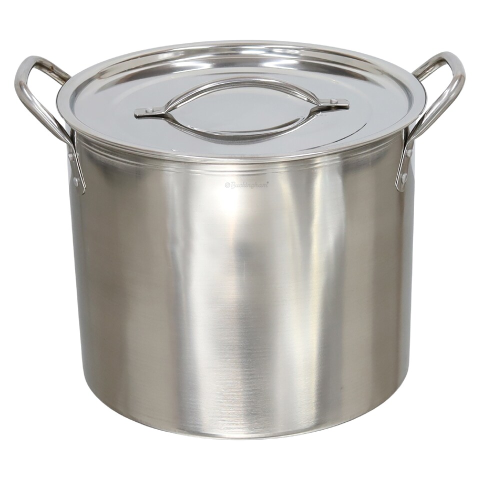 image 1 of Buckingham Deep Stock Pot Ham Pot 24.5 cm 8 Litre Stainless Steel