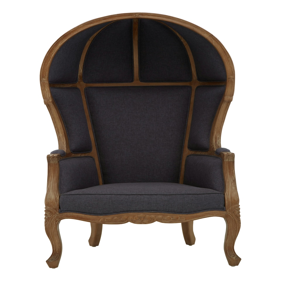 image 1 of Interiors by Premier Cabra Graphite Dome Chair Grey