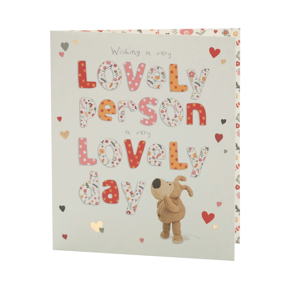 image 1 of Birthday Card - Boofle stood looking up