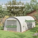 image 4 of Outsunny Walk-in Tunnel Greenhouse, Upgraded Structure, Mesh Door & Windows