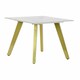 image 1 of Small Side Table DKD Home Decor White Golden 60 x 60 x 48 cm N/A