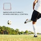 image 5 of HOMCOM Rebounder Net Kids Adults Football Training Aid Adjustable Red