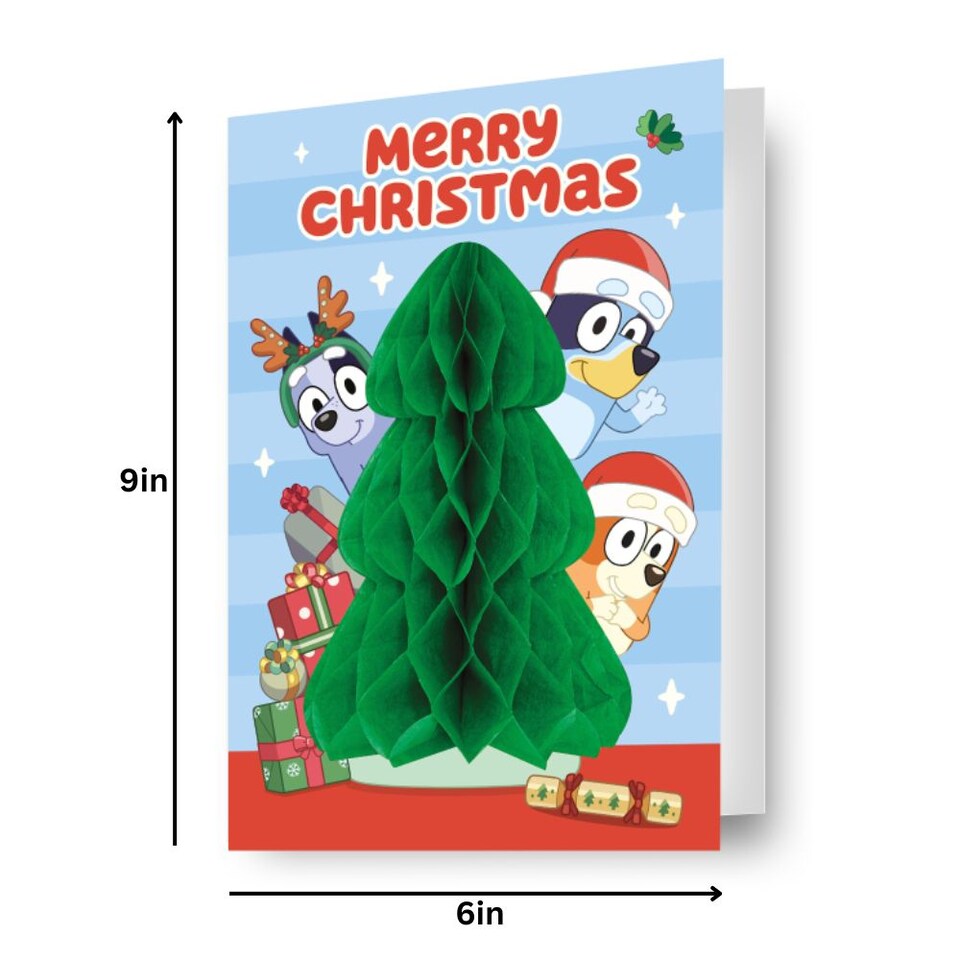 image 1 of Bluey Pop Up Christmas Card