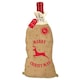 image 3 of Christmas Hessian Bottle Bag