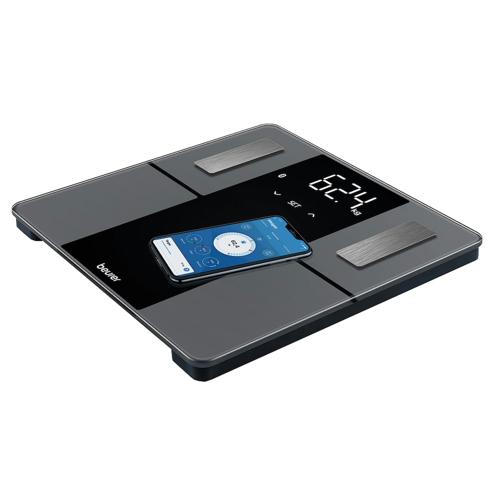 image 1 of Beurer BF500 Body Analysis Scale Digital Bathroom Scale with precise full-body analysis Bluetooth Smart Scale with app connection 180kg weight capacity
