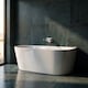 image 9 of Balterley Contemporary Back To Wall Freestanding Bath from Balterley | White | White