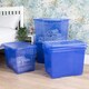 image 2 of Wham Crystal 4 x 80L Stackable Plastic Storage Boxes with Lids