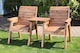 image 4 of Twin Companion Set Straight - L74 x W160 x H98 cm - Redwood - Minimal Assembly Required