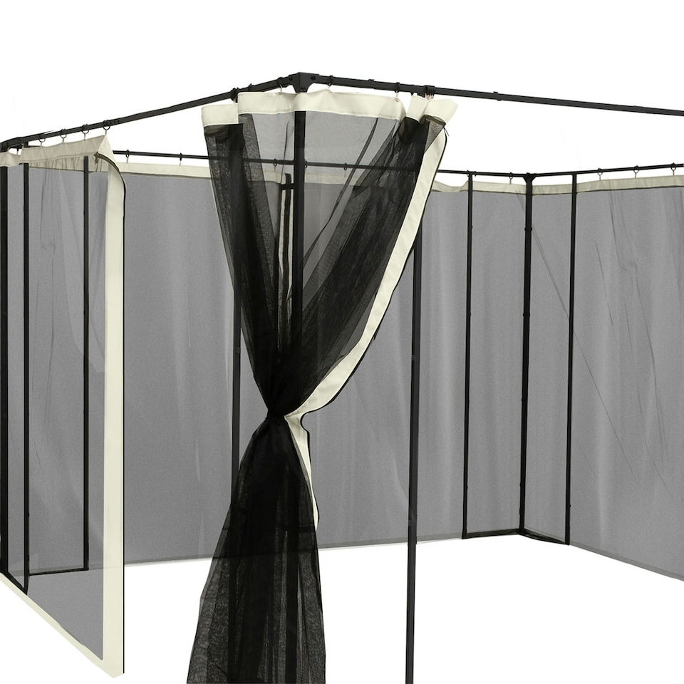 image 1 of Outsunny 352 x 207cm Universal Replacement Gazebo Mesh Netting Screen Walls
