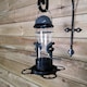 image 4 of Tom Chambers Roll Top 2 Port Garden Wild Bird Hanging Grey and Black Plastic Seed Feeder