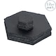 image 1 of Argon Tableware 12 Piece Hexagon Slate Placemats & Coasters Set Grey