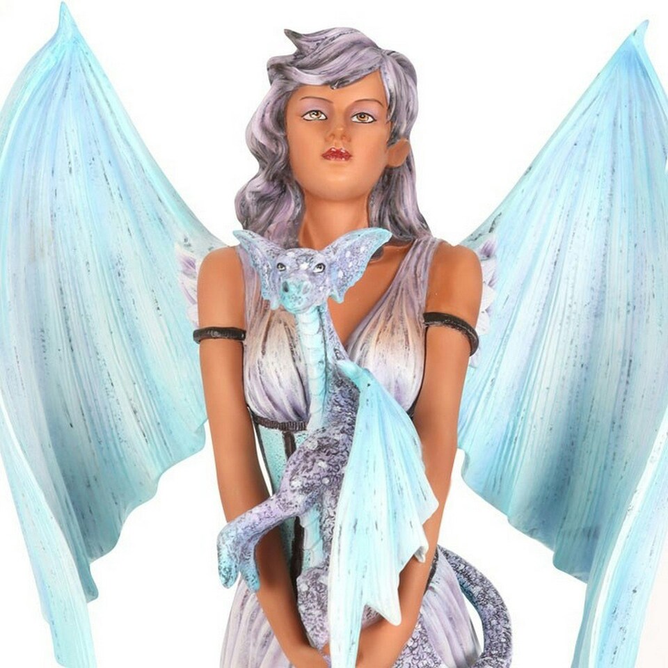 image 1 of Amy Brown Dragon Keeper Fairy Figurine - Blue/Purple - One Size