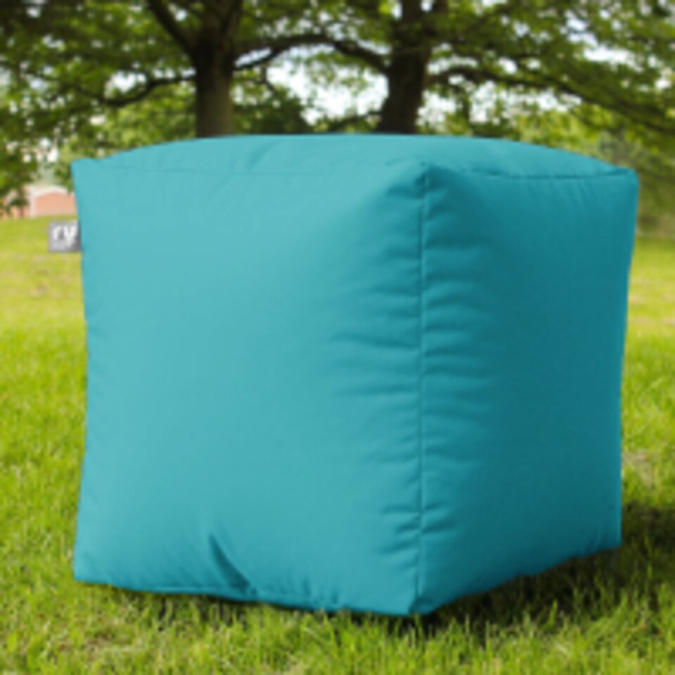 image 1 of rucomfy Indoor Or Outdoor Water Resistant Cube Beanbag Footstool
